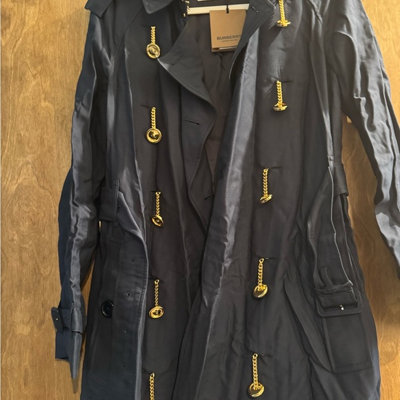 Burberry Chain-link button viscose twill trench coat US 2 (UK 4) - Picture 7 of 9